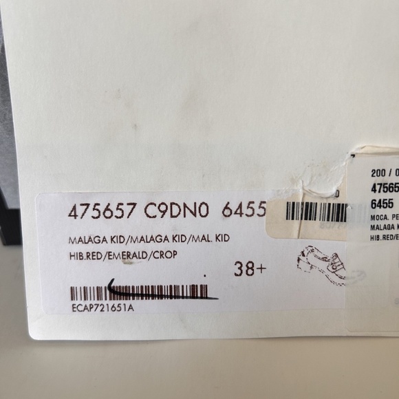 GUCCI Women's Red Leather Heeled Horsebit Loafers Size 8.5 (US) NIB 475657 - Picture 7 of 9